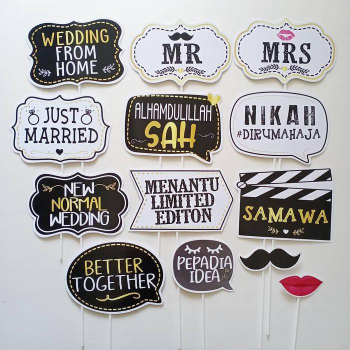 Photo Props / New Normal Wedding Fun Props Photo Booth Photo Props Wedding
