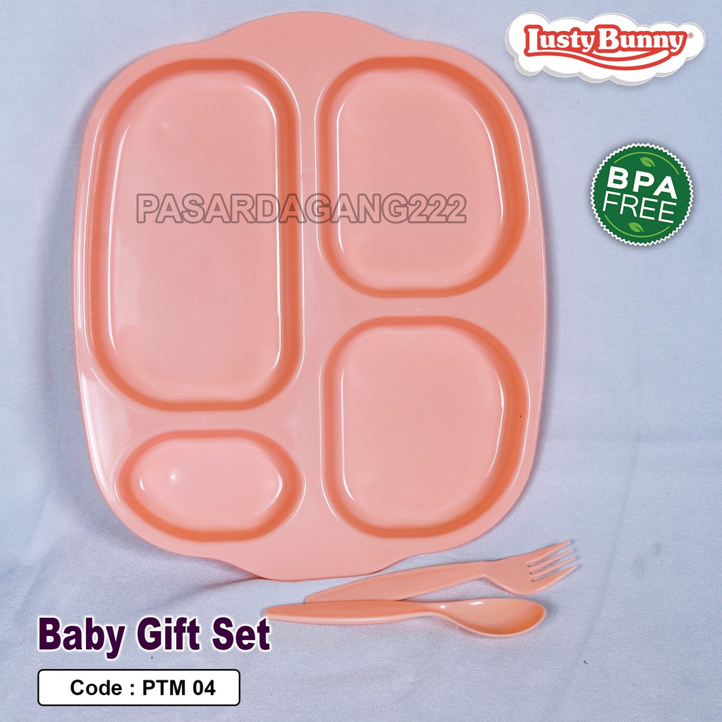 LUSTY BUNNY FEEDING SET PERALATAN MAKAN BAYI 1383