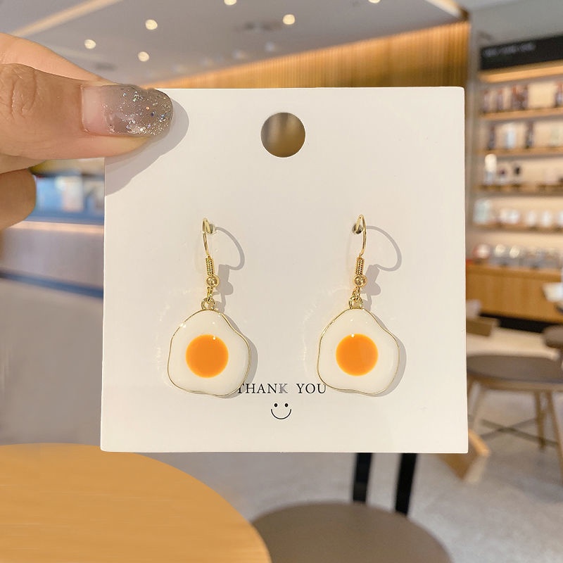 Anting Sunny Side Up Egg Modeli Telur Imut Lucu