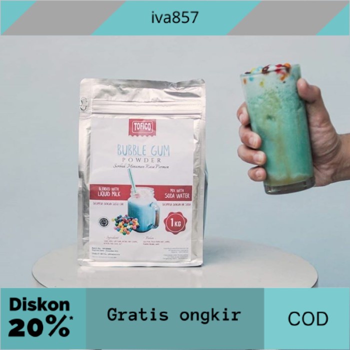 

PROMO Tofico Powder Bubble Gum 1000 g GRATIS ONGKIR