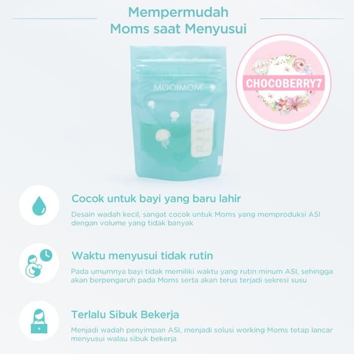 MOOIMOM Breastmilk Storage Bags Kantong ASI 120ml