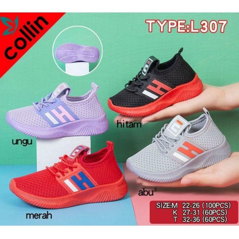 SWPATU SNEAKERS ANAK LAKI LAKI / SEPATU ANAK PEREMPUAN / COLLIN HI