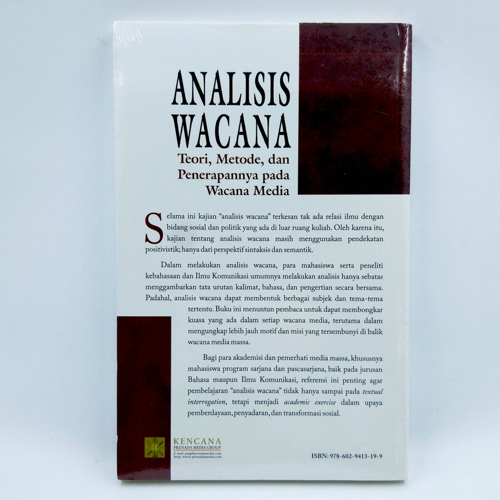 Analisis Wacana Teori Metode Dan Penerapannya Aris Badara Shopee Indonesia