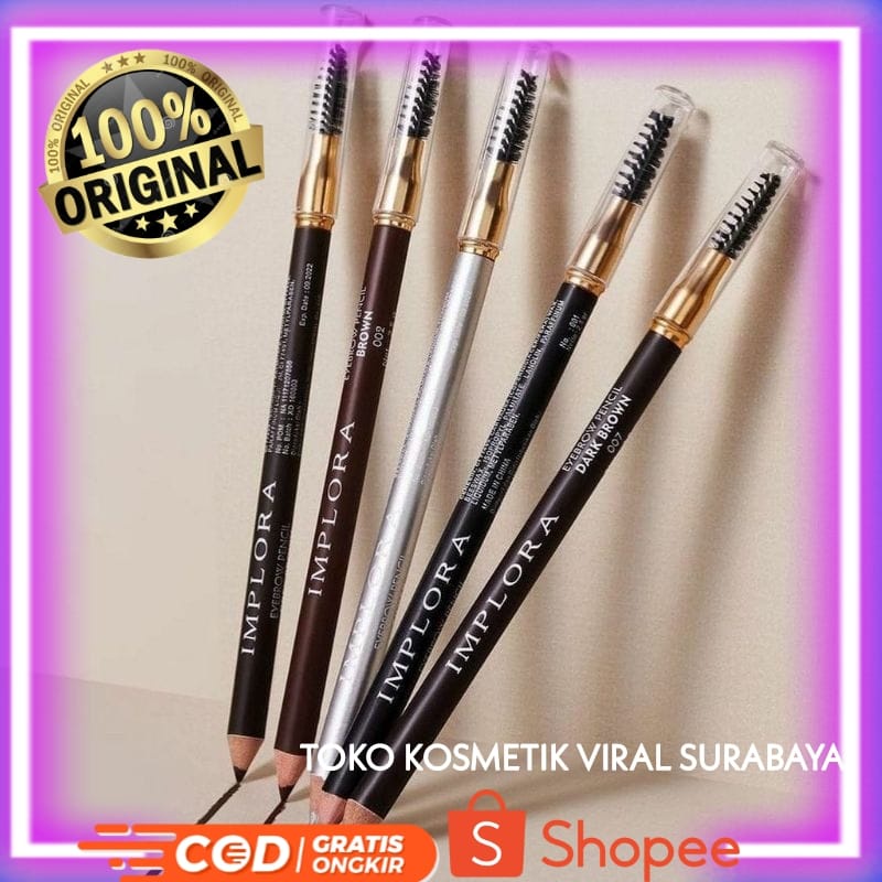 PENSIL ALIS IMPLORA BLACK &amp; BROWN ORIGINAL