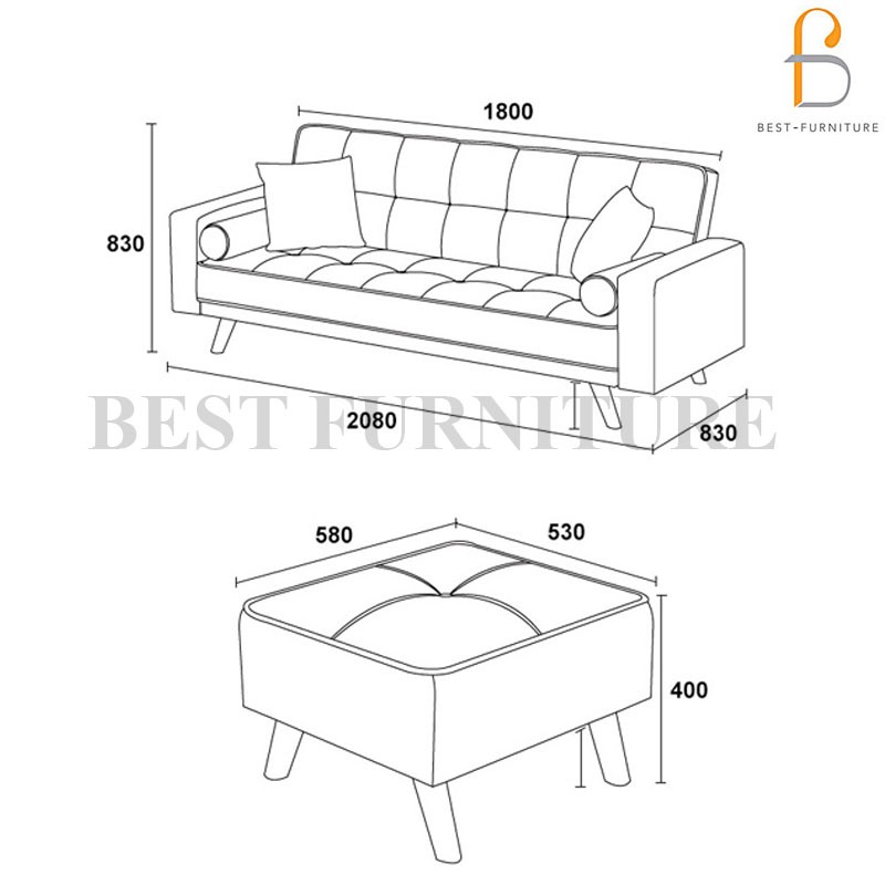 Best Wellington's Sofabed Cassia Minimalis