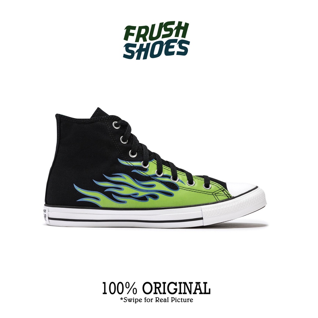 converse flame green