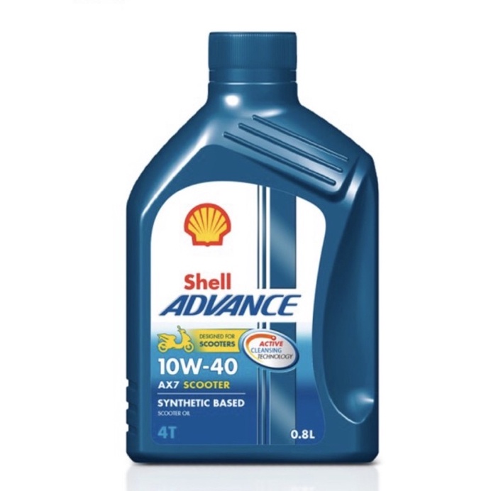 Oli Mesin Shell Advance AX7 Scooter / Matic 10W-40 4T (0,8L)
