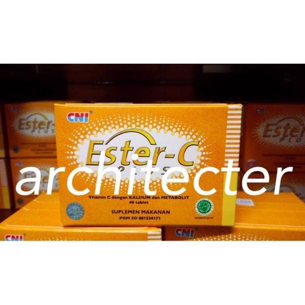 ESTER C PLUS CNI (STRIP) VITAMIN C ISI 40 TABLET ASLI ORIGINAL