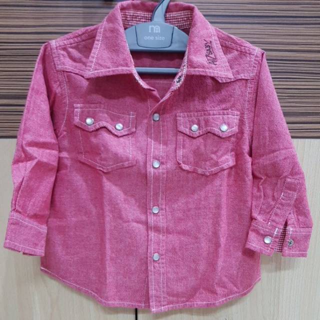 Kemeja anak laki2 merah