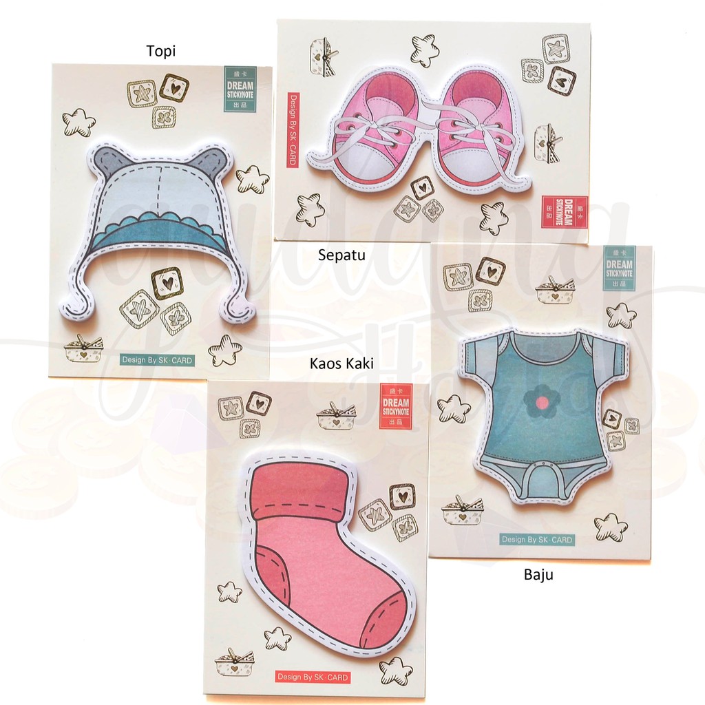 Sticky Notes Memo Baby Set Lucu Cute Unik Sticky Note GH 301226