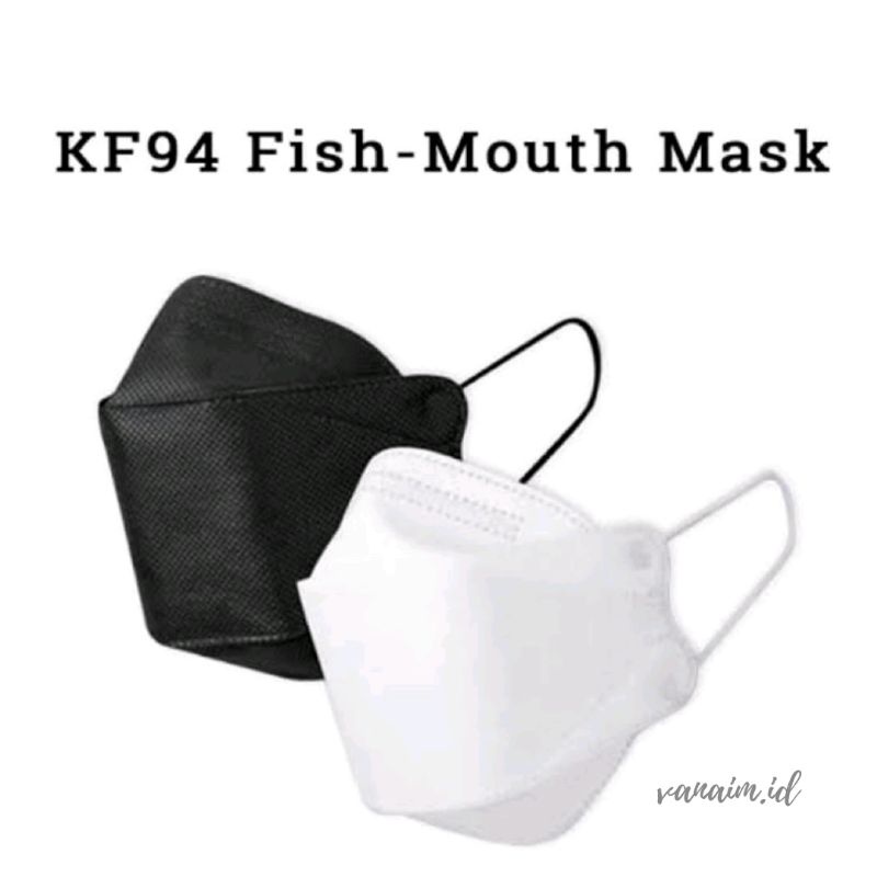𝐕𝐚𝐧𝐚𝐢𝐦 - KF94 Masker 10 Pcs | Masker Korea 4PLY Masker EVO 4D Premium | Masker Mulut