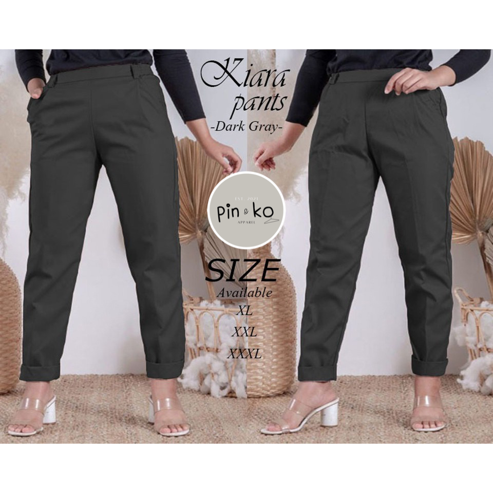 PIK - Celana Kiara XL (1801), XXL (1802), 3XL (1803)/Celana Chino Wanita/ Celana Kantor/ Celana Jumbo