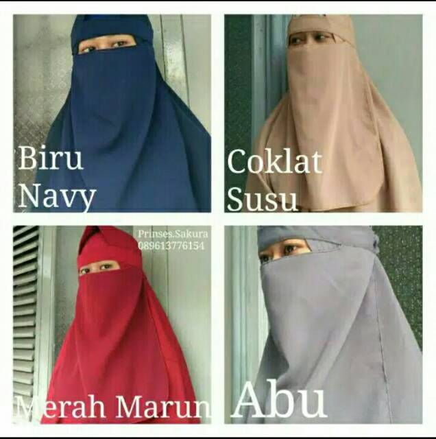 Niqab Cadar Bandana wolfis tali kecil