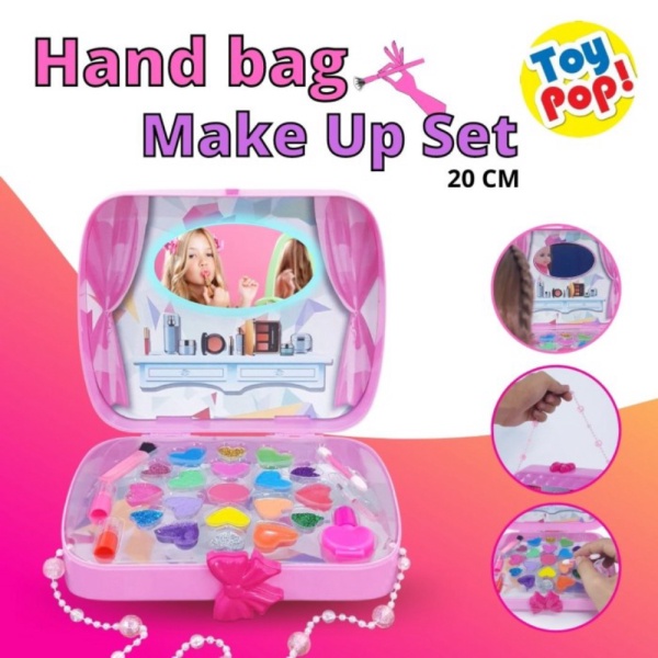 

Mainan Anak Make Up Set Lengkap dengan Lipstik dan Cat Kuku Bentuk Tas - Hand Bag Berkualitas
