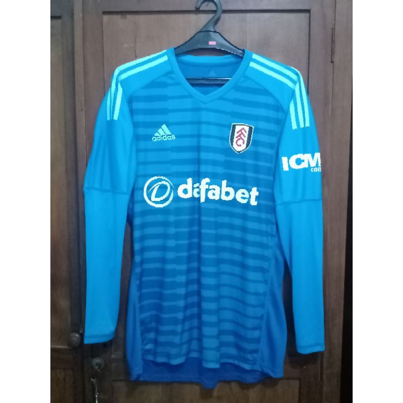 Jersey Pakaian Kiper Penjaga Gawang Sepakbola Original Fulham FC Sergio Rico Musim 2018 2019