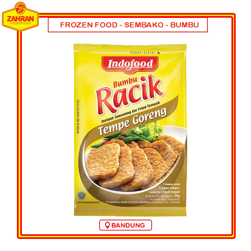 

Racik Tempe Goreng (10 x 20gr) Bumbu Dapur Instan