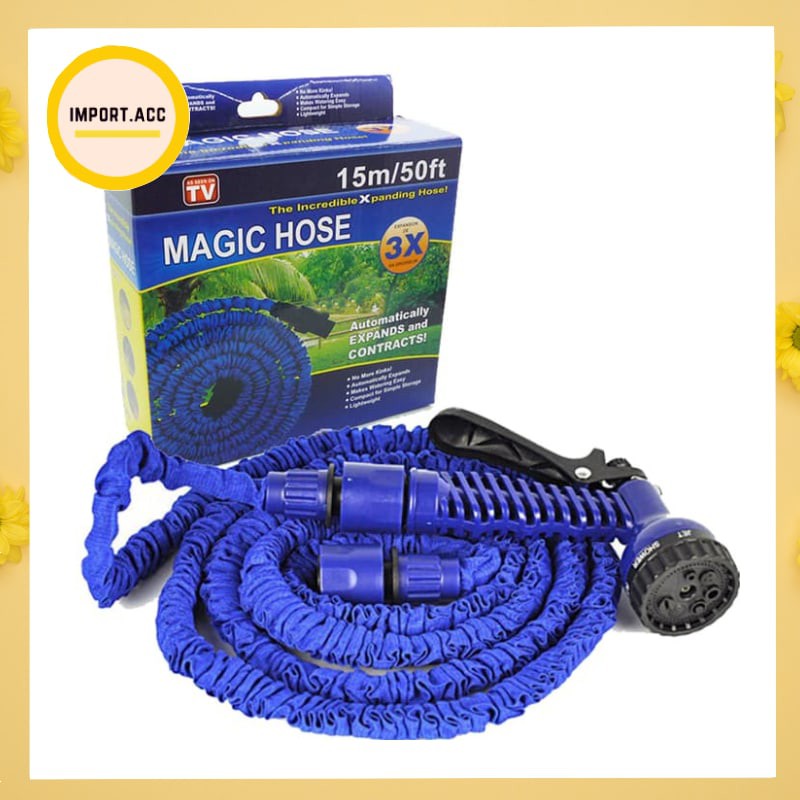 Selang Air Magic Hose 15 M / 50FT / Selang Ajaib serbaguna Elastis 15 m [import]