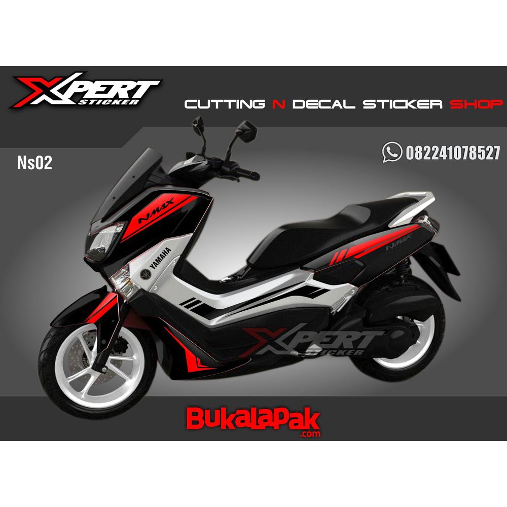 Modifikasi Sticker Nmax Abu Abu