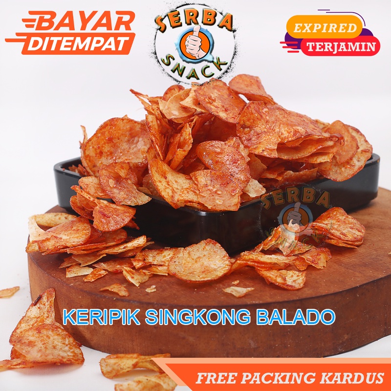 

Keripik Singkong Balado Sanjay Pedas Manis 250gr Snack Pedas Manis