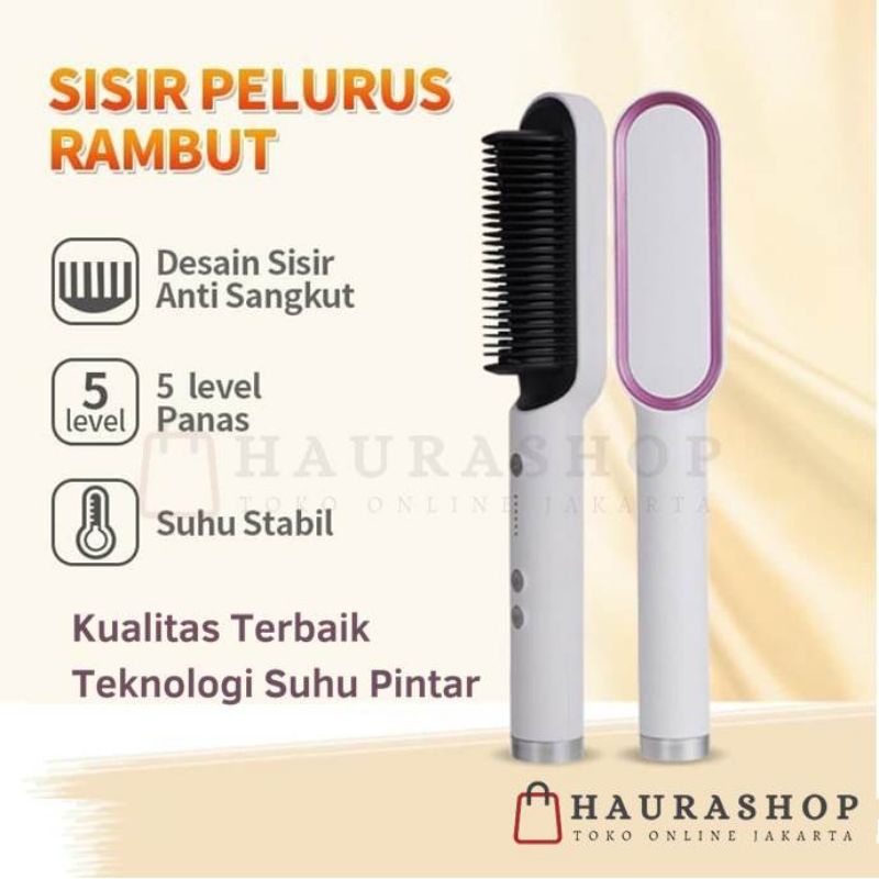 Catokan Rambut  / Catok Sisir Pelurus Rambut New Fast Hair Staightener