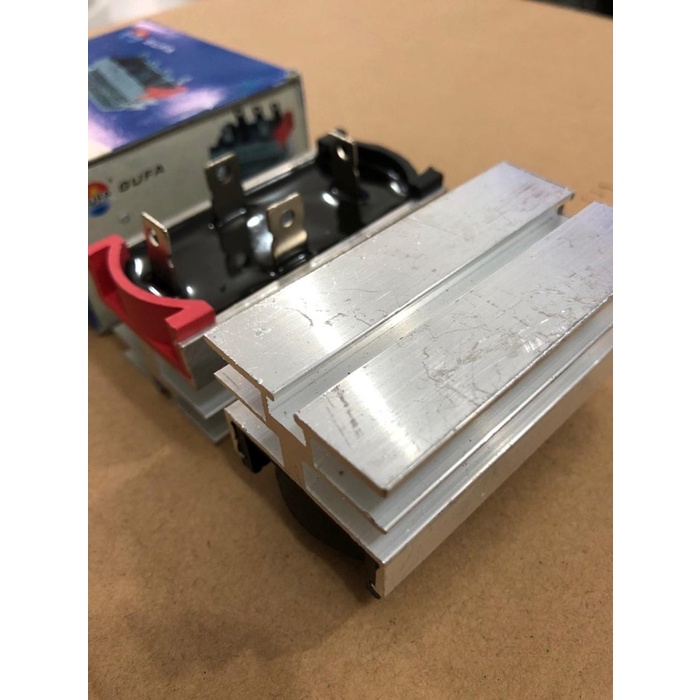 Dioda Bridge kiprok 50A GUFA jembatan rectifier 1200V + Pendingin Bes