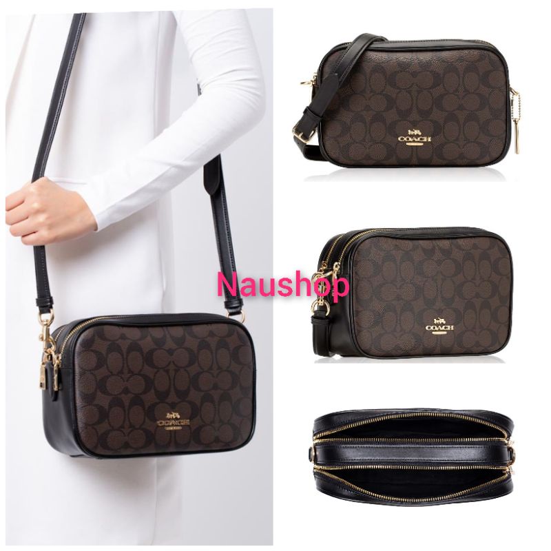 Tas Coach 68168 Original - SIGNATURE JES CROSSBODY BROWN BLACK