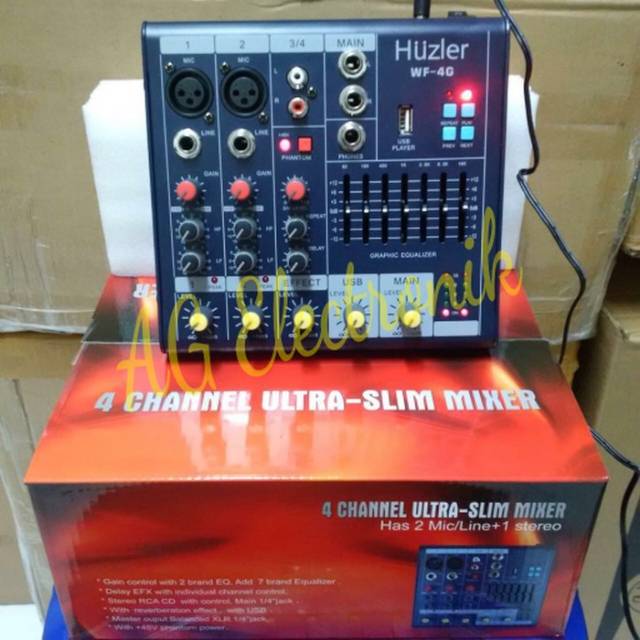 Mixer Audio HUZLER WF-4G(4 channel)