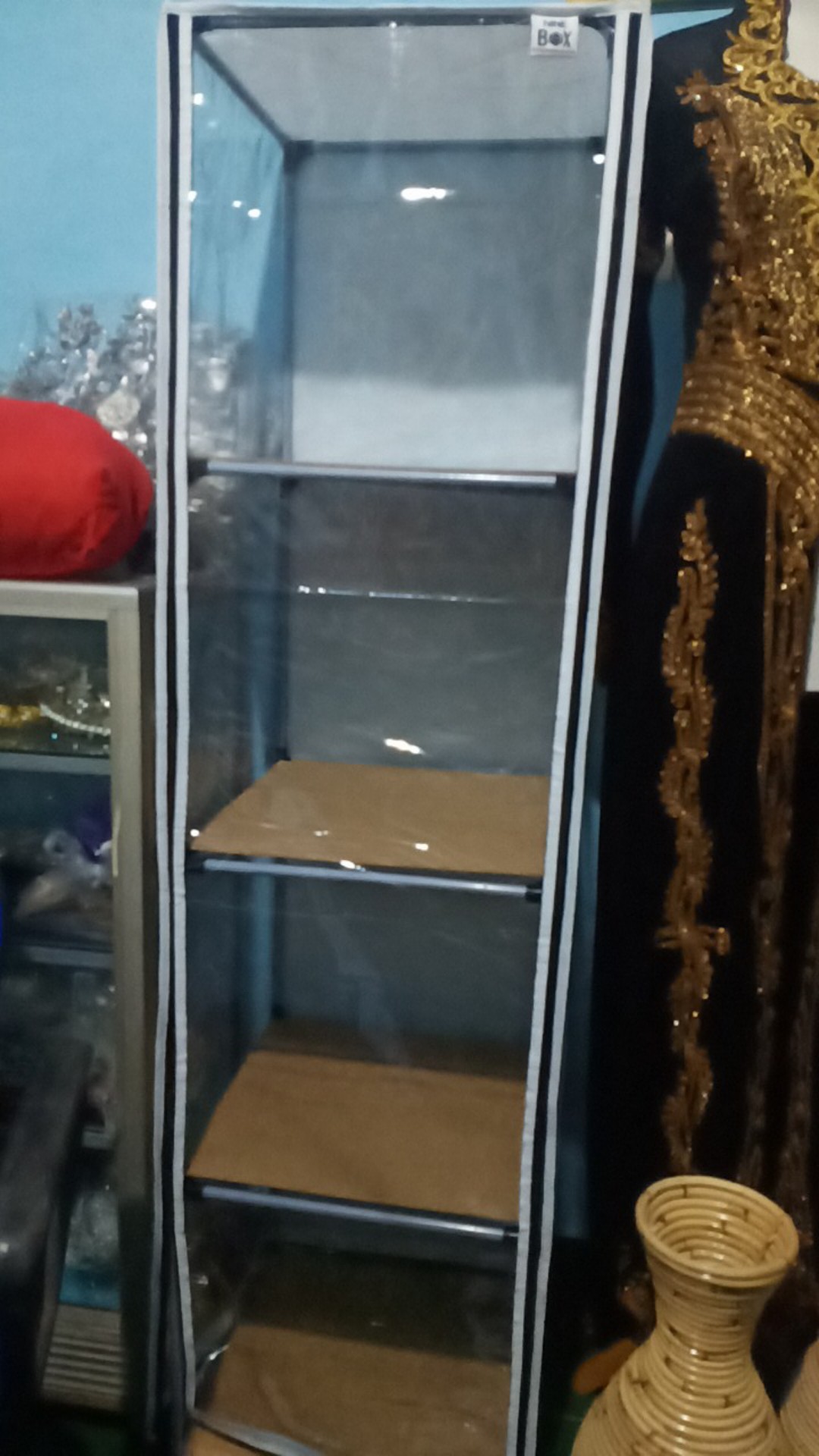 Lemari Transparan / Lemari Pajang Minimalis / Lemari Lego / Rak Mainan Ds57