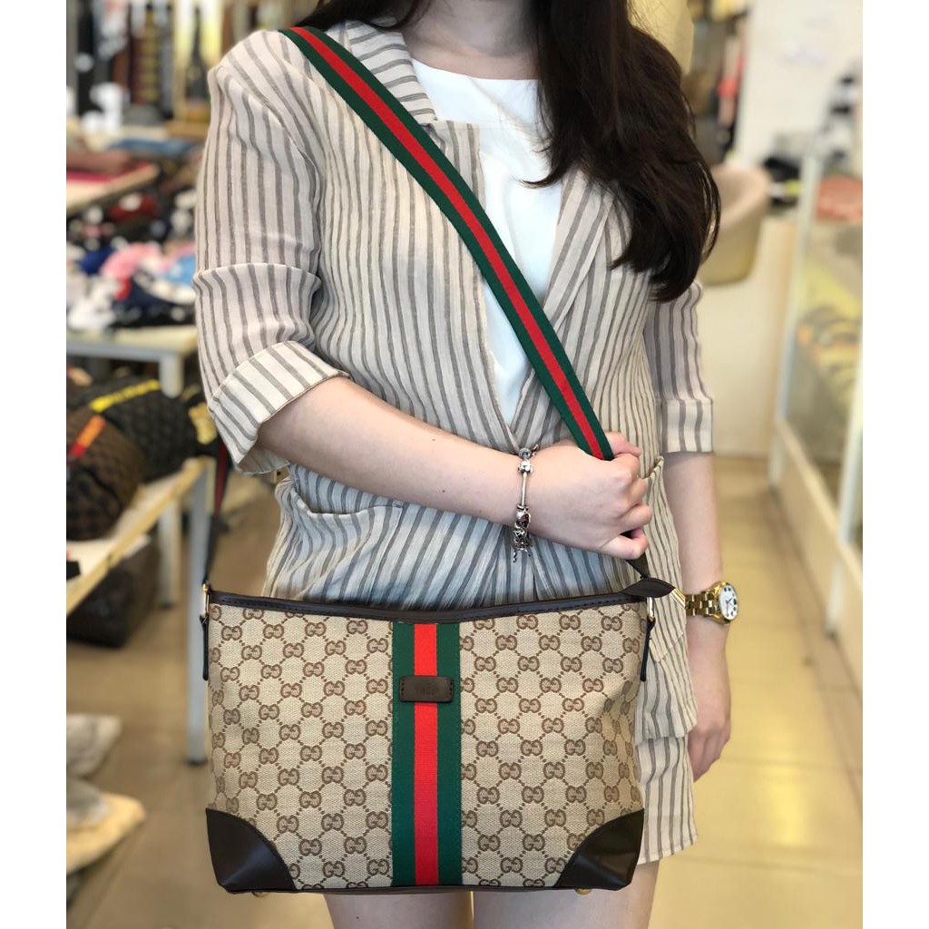 TAS SELEMPANG WANITA TAS SELEMPANG GUCCI KANVAS WATERPROOF 1815 TAS BRANDED WANITA TAS BATAM MURAH