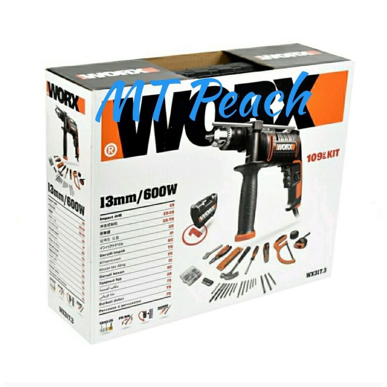 IMPACT DRILL WORX 13MM 600W BOR LISTRIK WX317.3