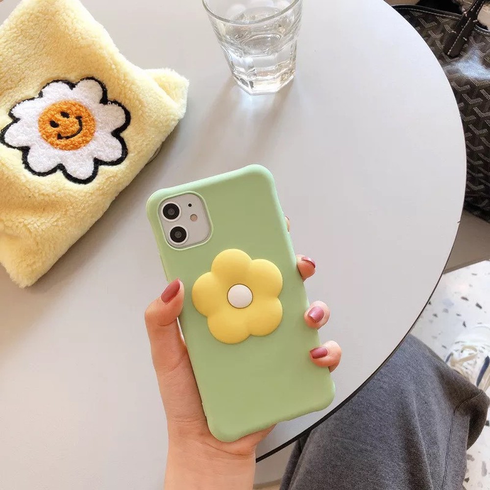 Lanfy Popsocket Hp / Smartphone Motif Kartun Bunga 3d