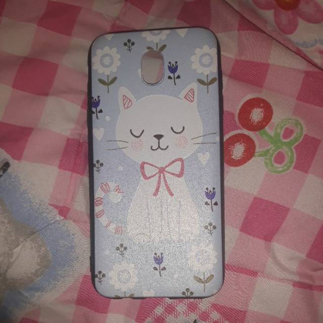 CASING soft case SAMSUNG J5 PRO Case HP Android Kucing Lucu biru timbul 3D