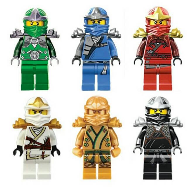 Lego minifigure ninjago set decool 10011-10016