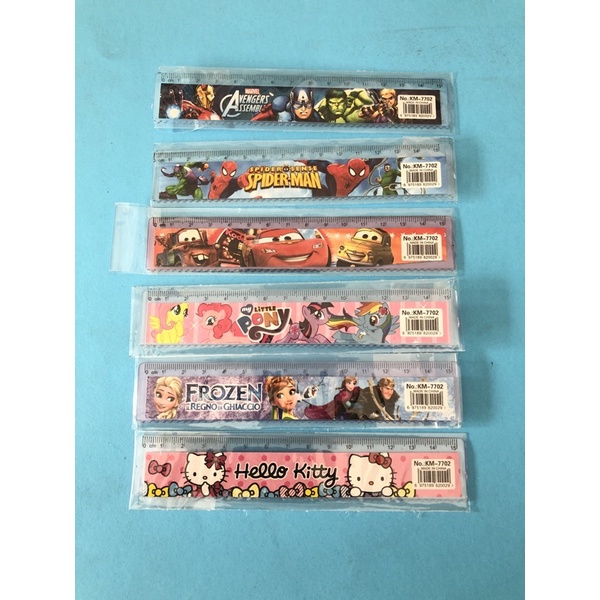

Penggaris plastik 15cm Motif Kartun per pc