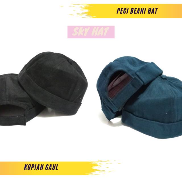 Peci Beanie Hat Kopiah Peci Beanie Hat / Miki Kopiah Hijrah Gaul