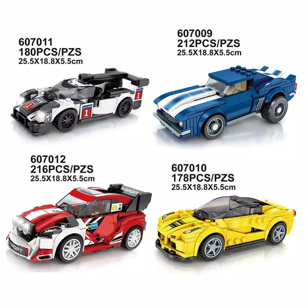 Mainan Anak SEMBO Block RACING CARS 607009