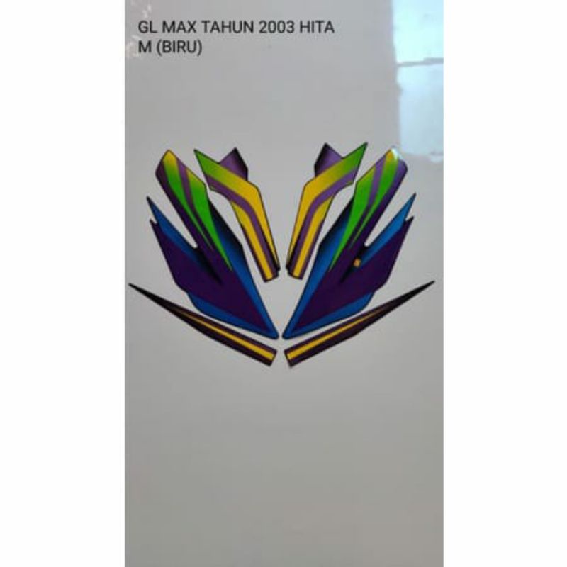 STRIPING GL MAX tahun 2003 hitam biru, striping gl max 2003 hitam biru