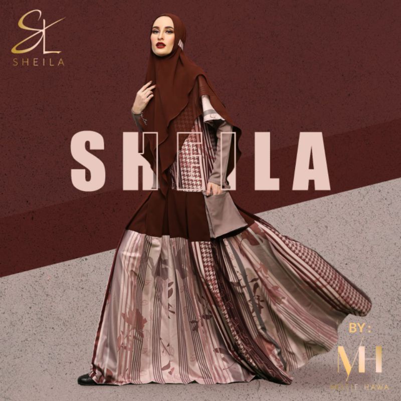 Gamis Syar'i Kyra Series - Sheila by Motif Hawa / Gamis Branded Kekinian / Syar'i Keren Modern Up to