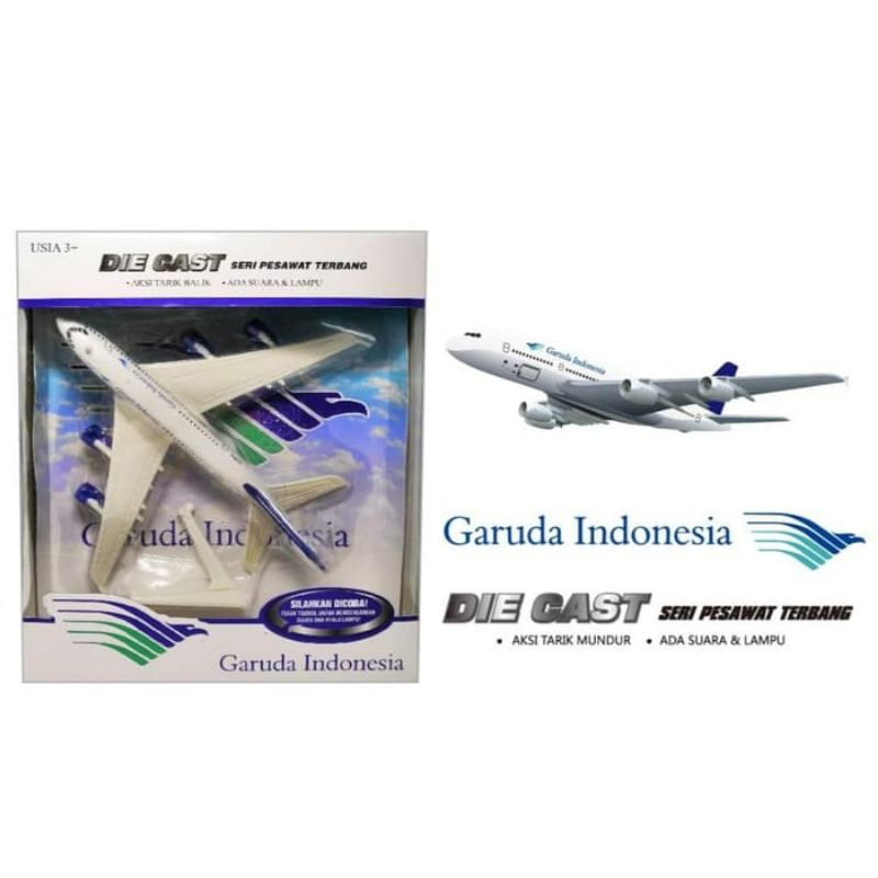 Diecast Miniatur Pesawat Garuda Indonesia - Diecast Pesawat Garuda