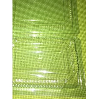 ♪ Isi 100pcs Ukuran 3 BOX MIKA PLASTIK MIKA bening lipat staples tempat wadah saji nasi kuning makan