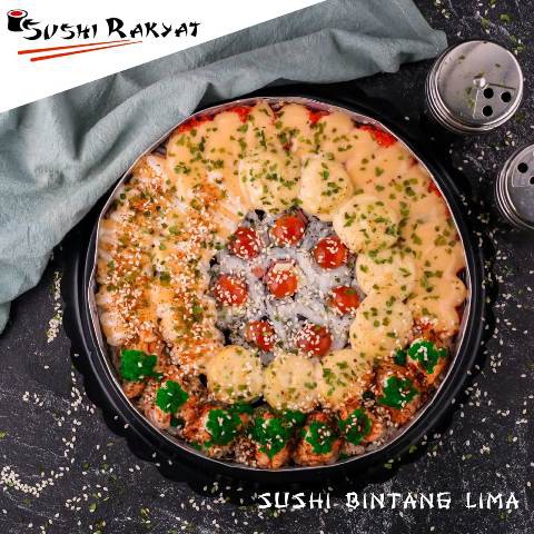 

SushiRakyat Paket Sushi Bintang Lima Isi Tergantung Pilihan Rasa