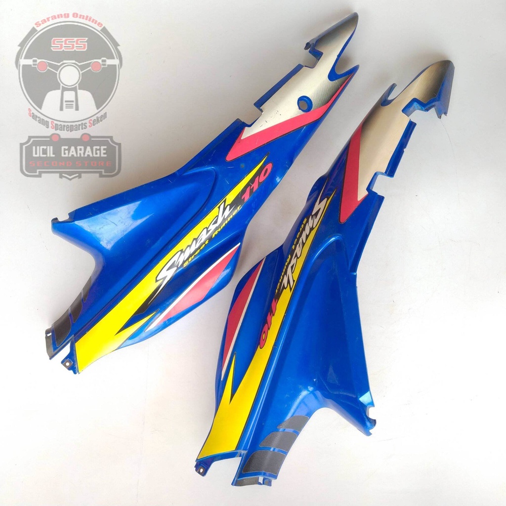 BODI BELAKANG SMASH 110 OLD ORIGINAL BEKAS BODY BELAKANG SMASH OLD 110 BIRU SEKEN ORI