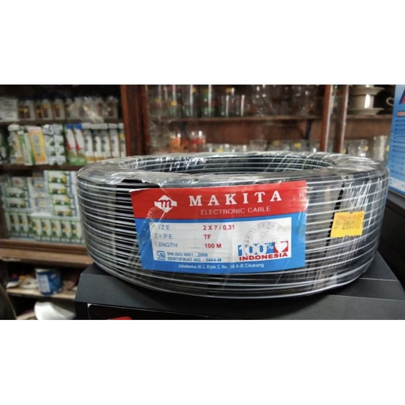 Kabel Tembaga Murni untuk audio Walet/ kabel makita Asli /kabel walet /kabel makita 2 x 0,7