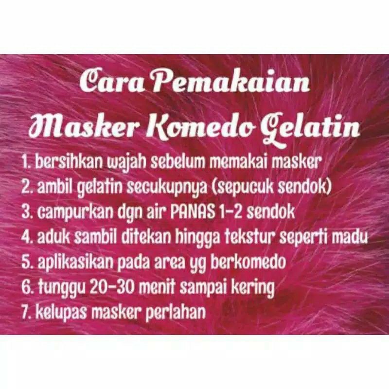 Charcoal gelatin masker komedo