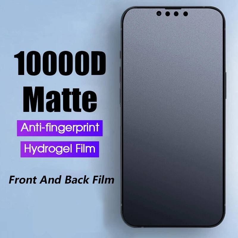 Pelindung Layar Depan Hydrogel Matte Frosted Untuk iPhone 13 12 11 Pro MAX Mini X XS MAX XR SE 2022 2020 6 6s 7 8 Plus