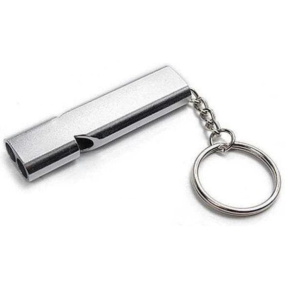 GANTUNGAN KUNCI PELUIT Survival Outdoor Emergency Whistle Keychain Aluminium Souvenir Pesta