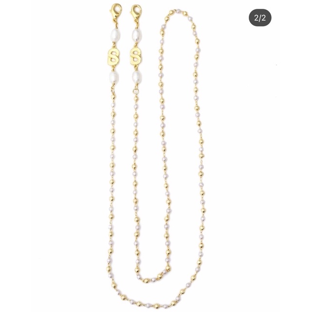 Everything Long Chain Pearl Buttonscarves