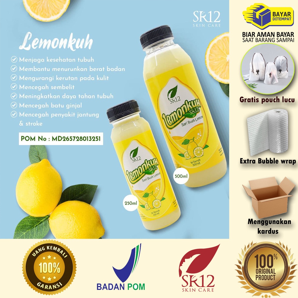 

Lemonkuh sari lemon asli original minuman diet herbal SR12