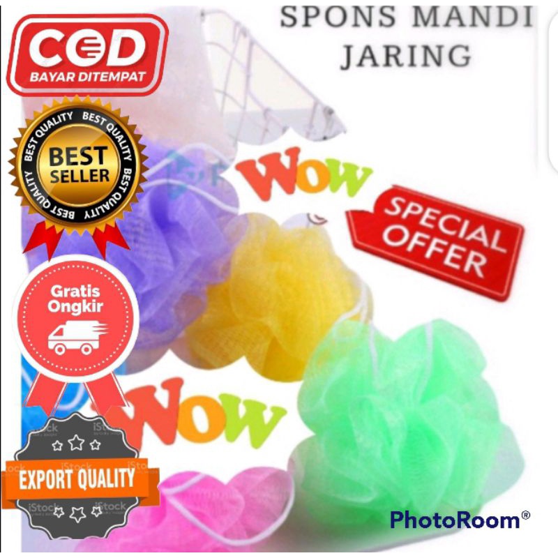 Jual Spons Mandi Jaring Spon Mandi Gosok Sponge Mandi Swower Net