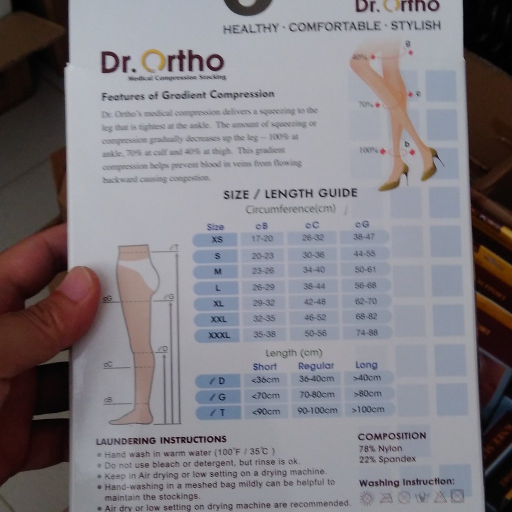 Stocking Varises Dr. Ortho A-6004 Model Sepaha / Over Knee